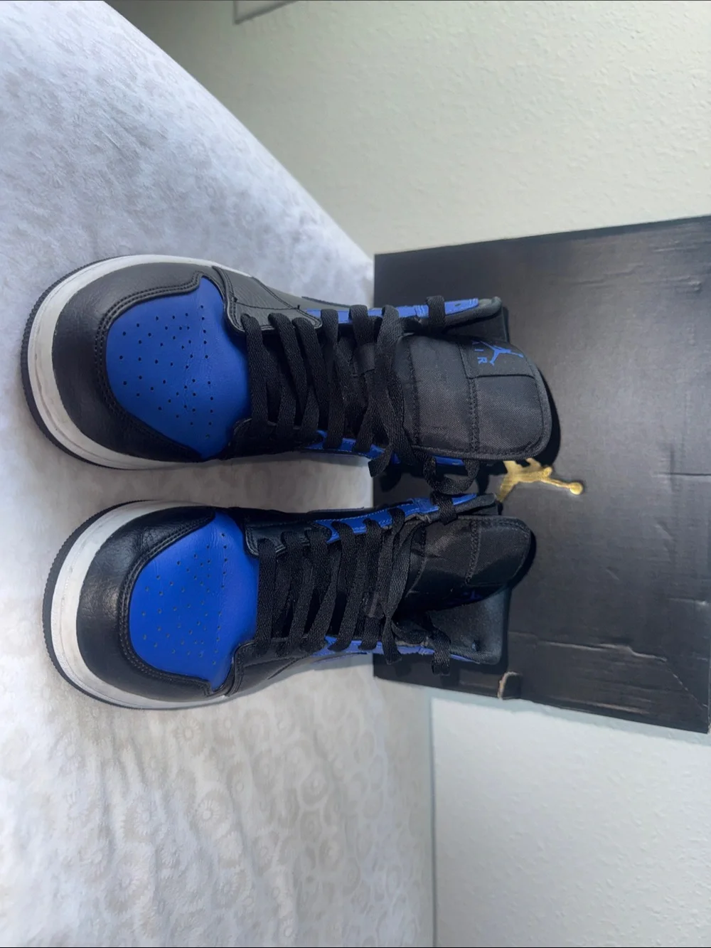 Jordan High Top Sneakers in Black and Blue
